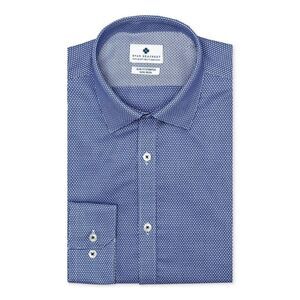 Ryan Seacrest Mens Dobby Button Up Dress Shirt, Blue, 16.5 32-33